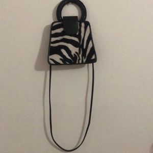Zebra print hand bag